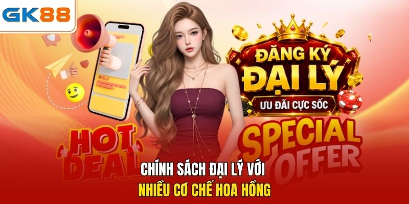 Chính sách đại lý với nhiều cơ chế hoa hồng