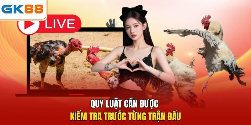 Quy luật cần được kiểm tra trước từng trận đấu